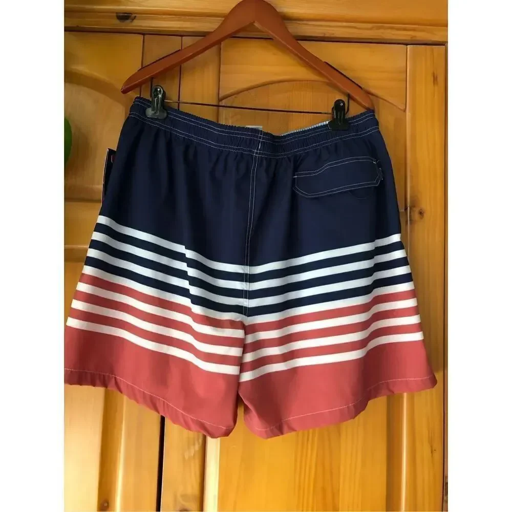 NWT Chaps Men's Men's Swim Trunks with UPF50+ SZ 2XL